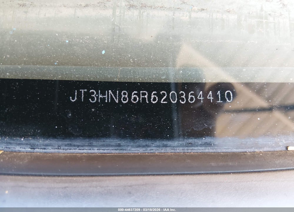2002 TOYOTA 4RUNNER SR5 V6 VIN: JT3HN86R620364410