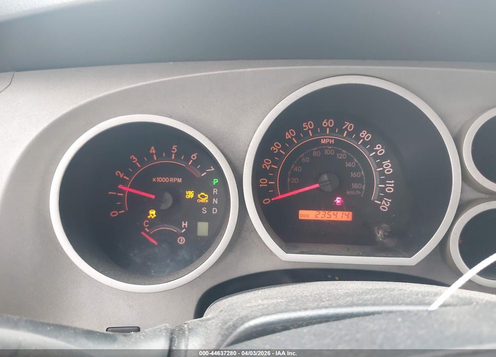 2007 TOYOTA TUNDRA SR5 V8 VIN: 5TFRV54107X029377