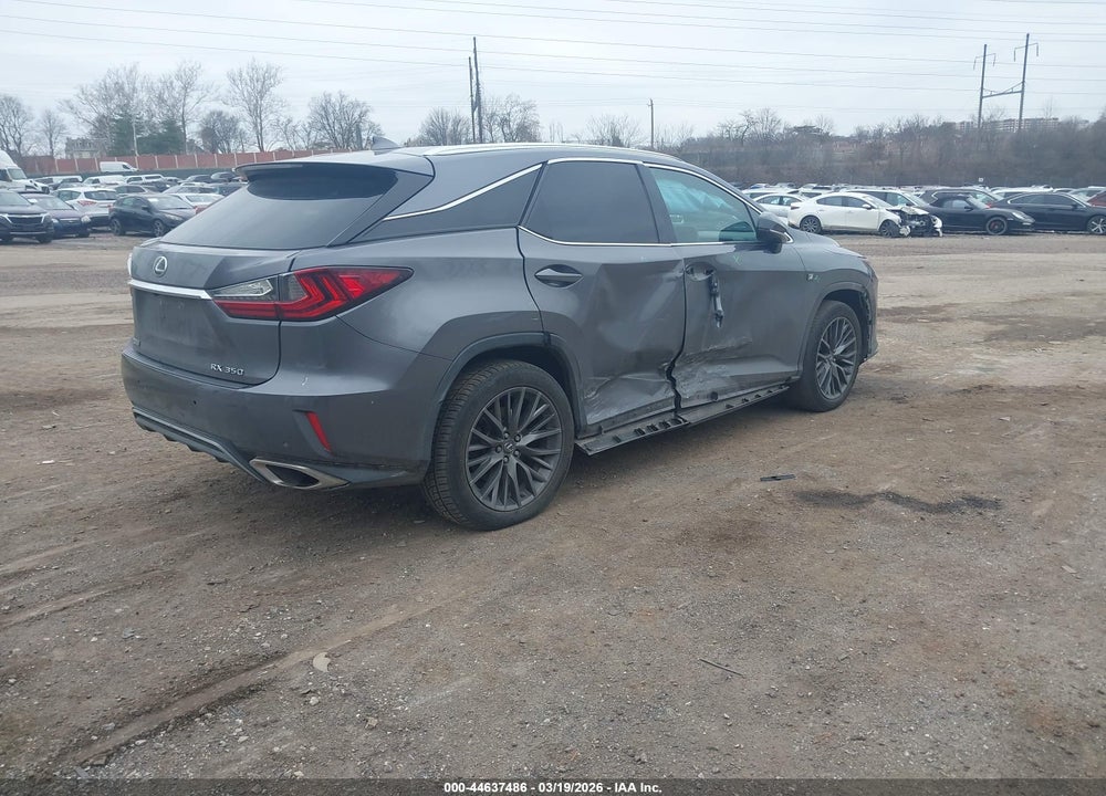2016 LEXUS RX 350 F SPORT VIN: 2T2BZMCA5GC012828