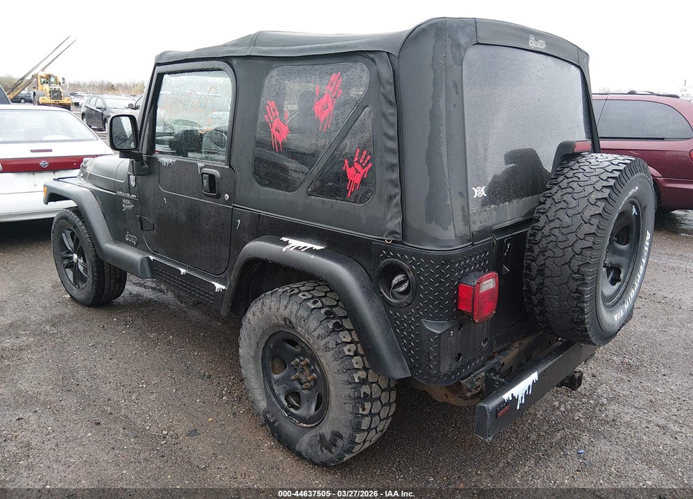 2003 JEEP WRANGLER X VIN: 1J4FA39S33P325843