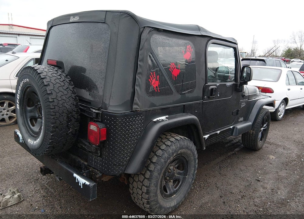 2003 JEEP WRANGLER X VIN: 1J4FA39S33P325843