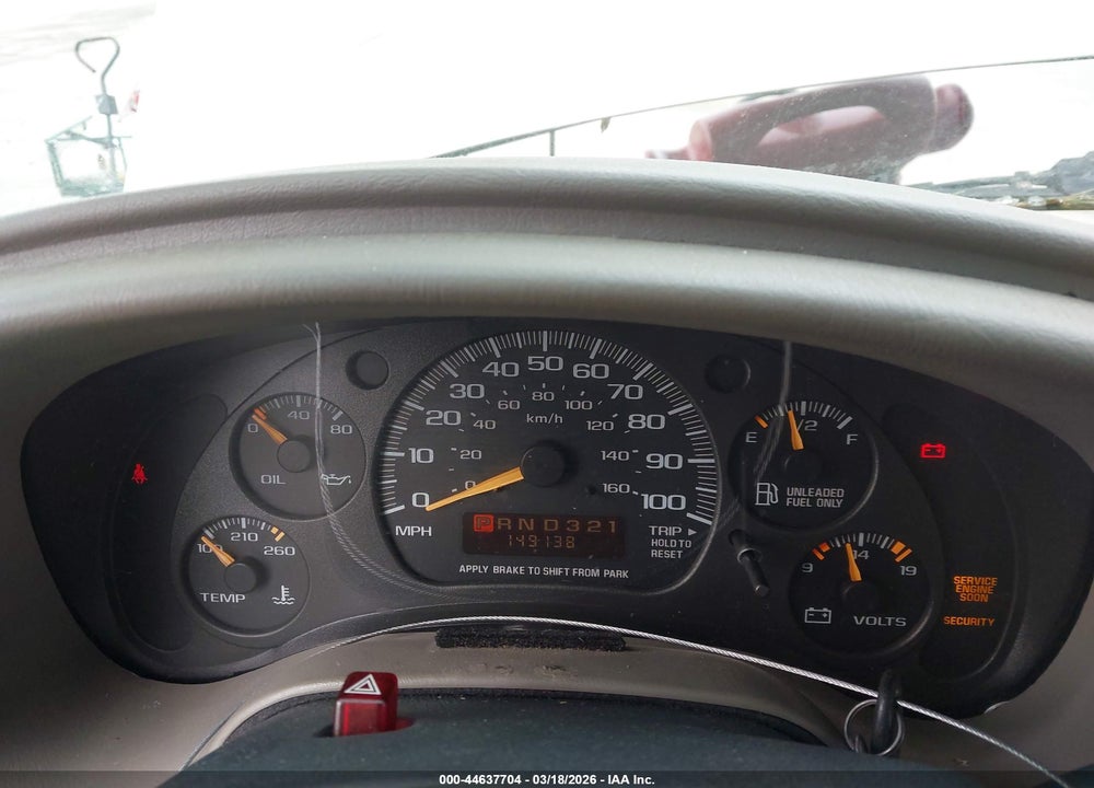 2002 GMC SAFARI SLE VIN: 1GKEL19X82B510949