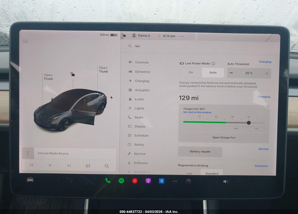 2018 TESLA MODEL 3 LONG RANGE/PERFORMANCE VIN: 5YJ3E1EBXJF114220