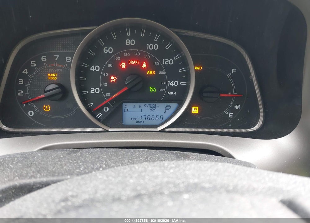 2013 TOYOTA RAV4 LE VIN: 2T3BFREV8DW109825