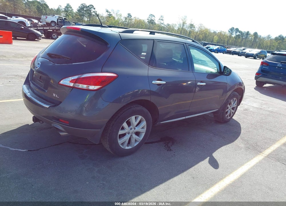 2011 NISSAN MURANO SL VIN: JN8AZ1MU8BW056382