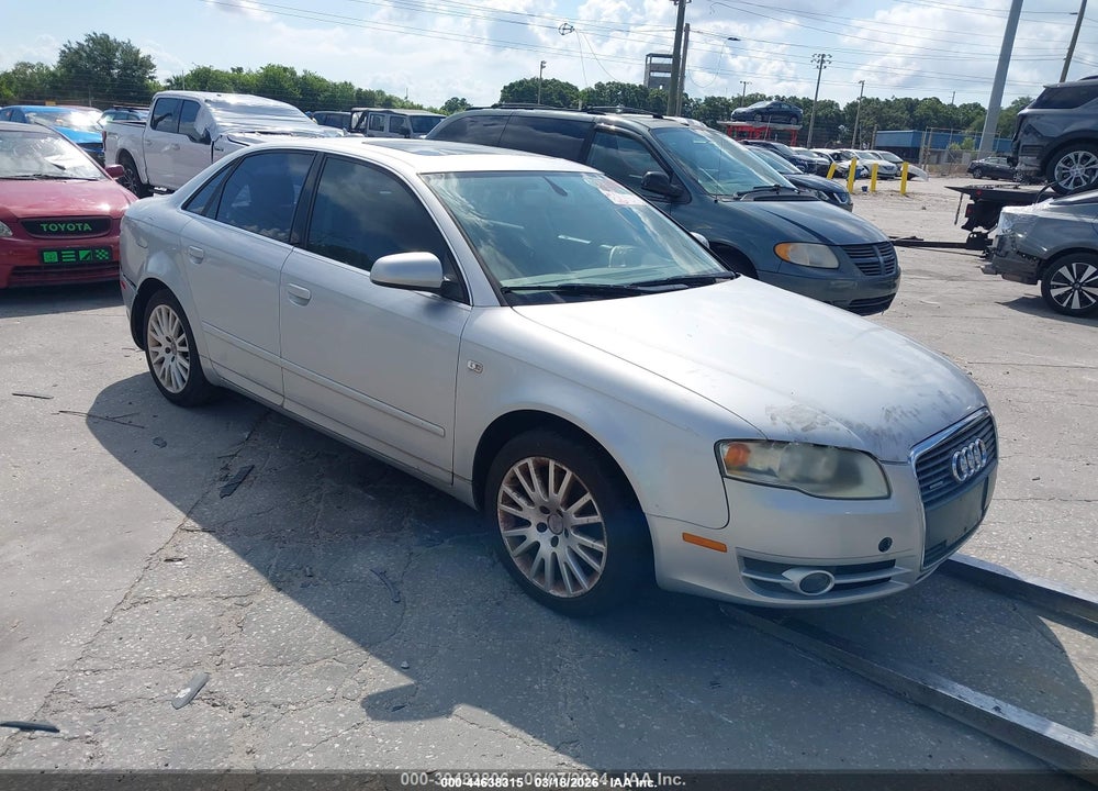 2006 AUDI A4 2.0T VIN: WAUDF78E56A205564