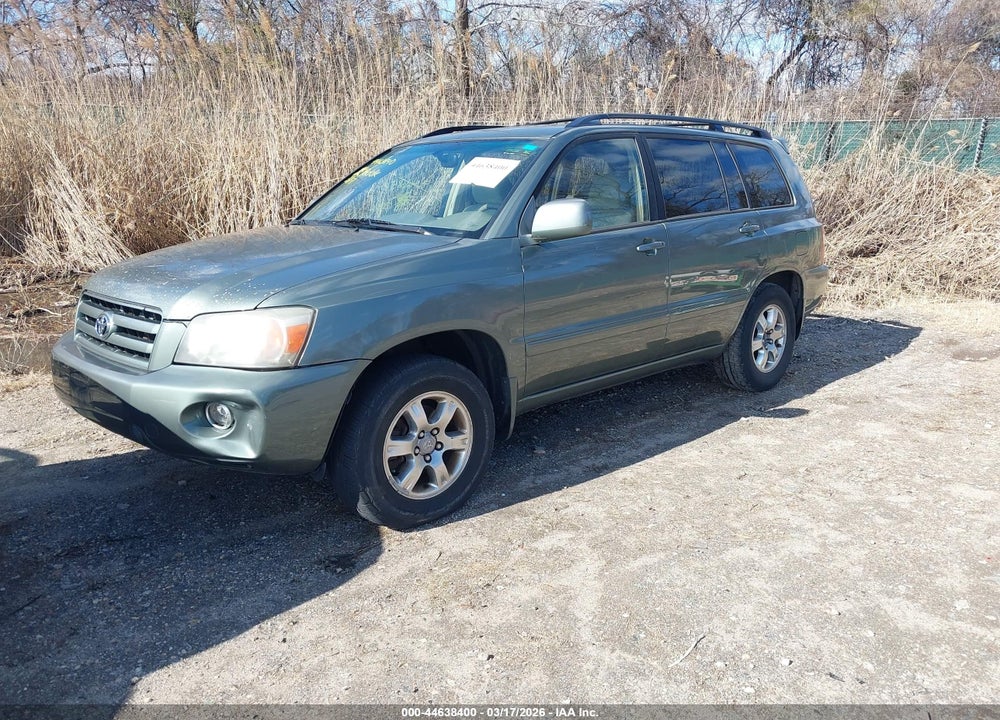 2007 TOYOTA HIGHLANDER V6 VIN: JTEDP21A070132522