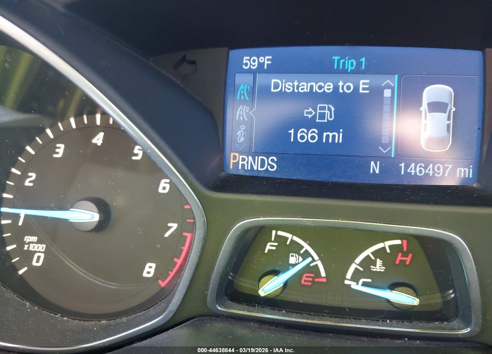 2015 FORD ESCAPE S VIN: 1FMCU0F76FUA73862