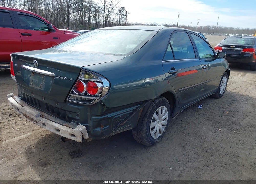 2005 TOYOTA CAMRY LE VIN: 4T1BE32KX5U034288