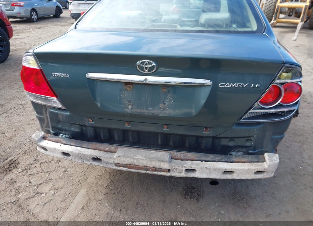 2005 TOYOTA CAMRY LE VIN: 4T1BE32KX5U034288
