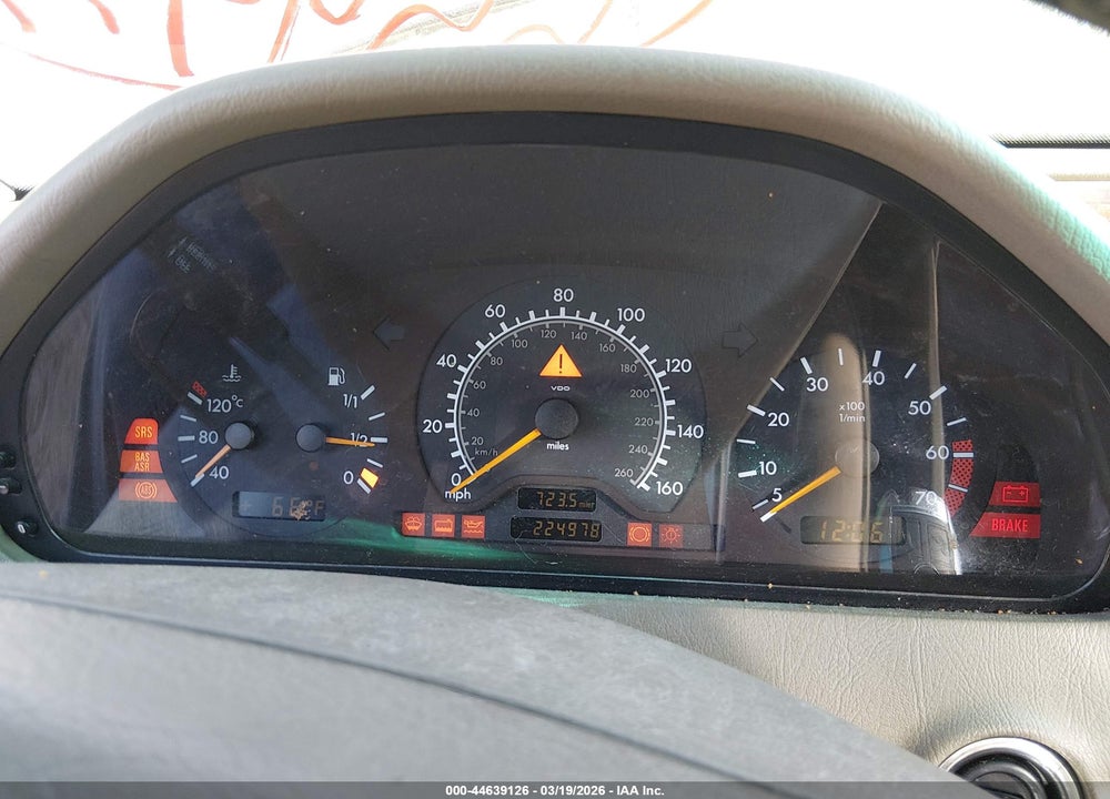 1999 MERCEDES-BENZ C 230 KOMPRESSOR VIN: WDBHA24G0XA782984