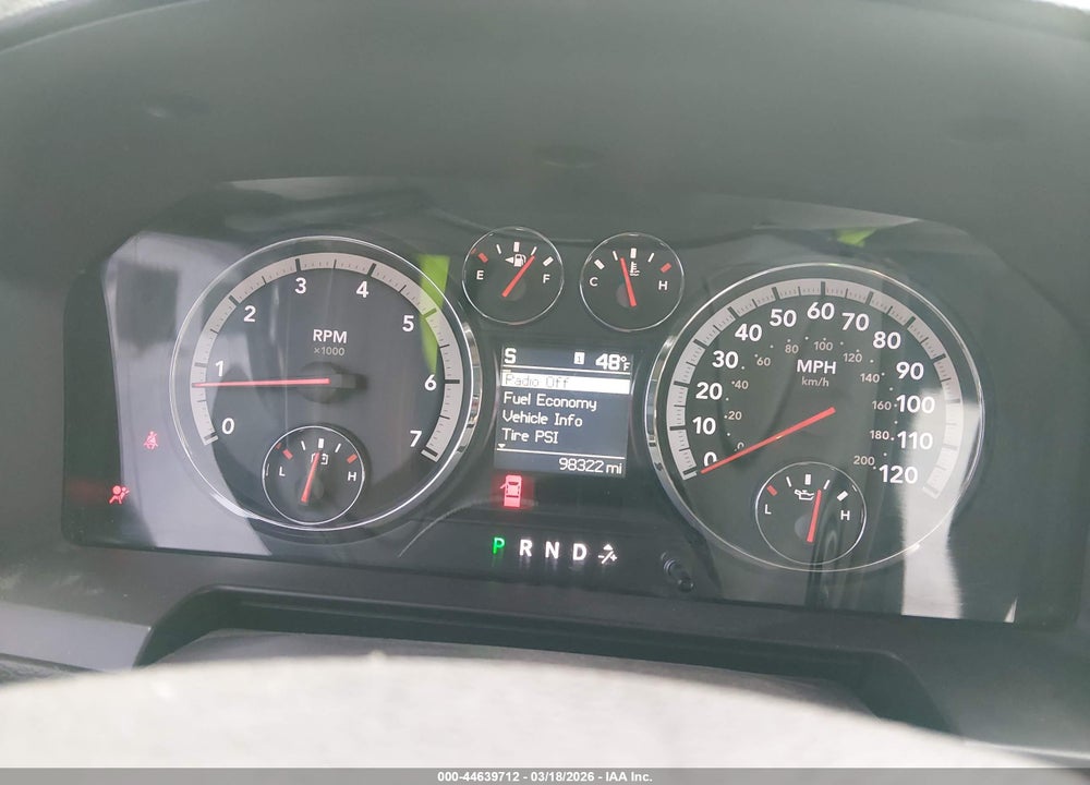 2010 DODGE RAM 1500 LARAMIE VIN: 1D7RV1CT6AS125147