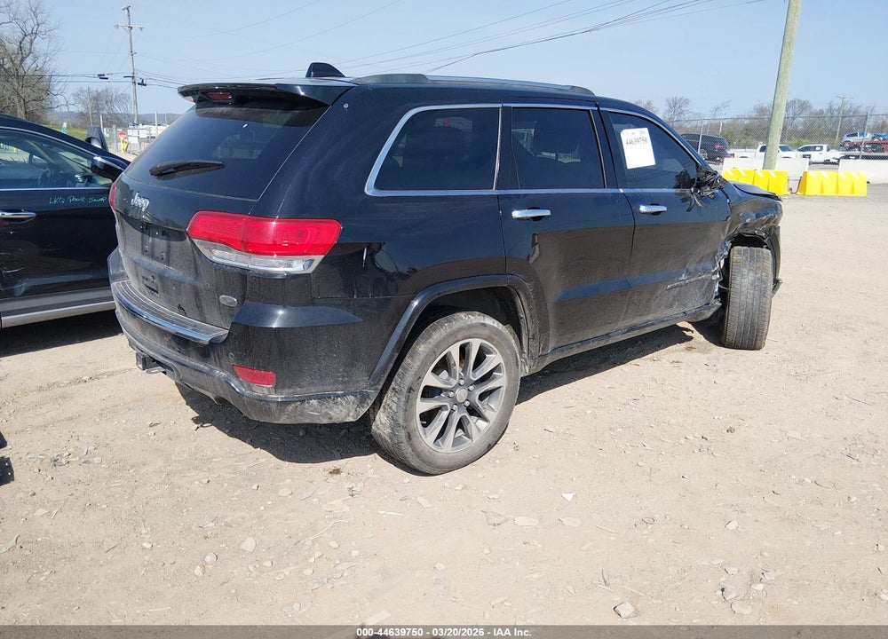 2018 JEEP GRAND CHEROKEE OVERLAND 4X4 VIN: 1C4RJFCG4JC333723