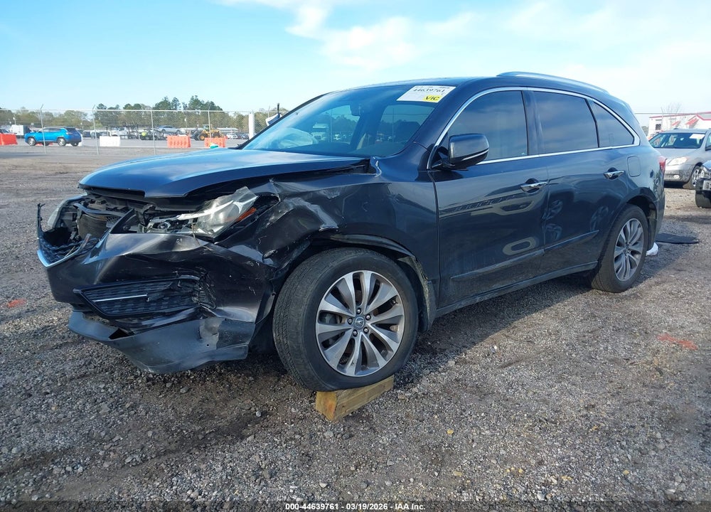 2014 ACURA MDX TECHNOLOGY PACKAGE VIN: 5FRYD3H42EB006681