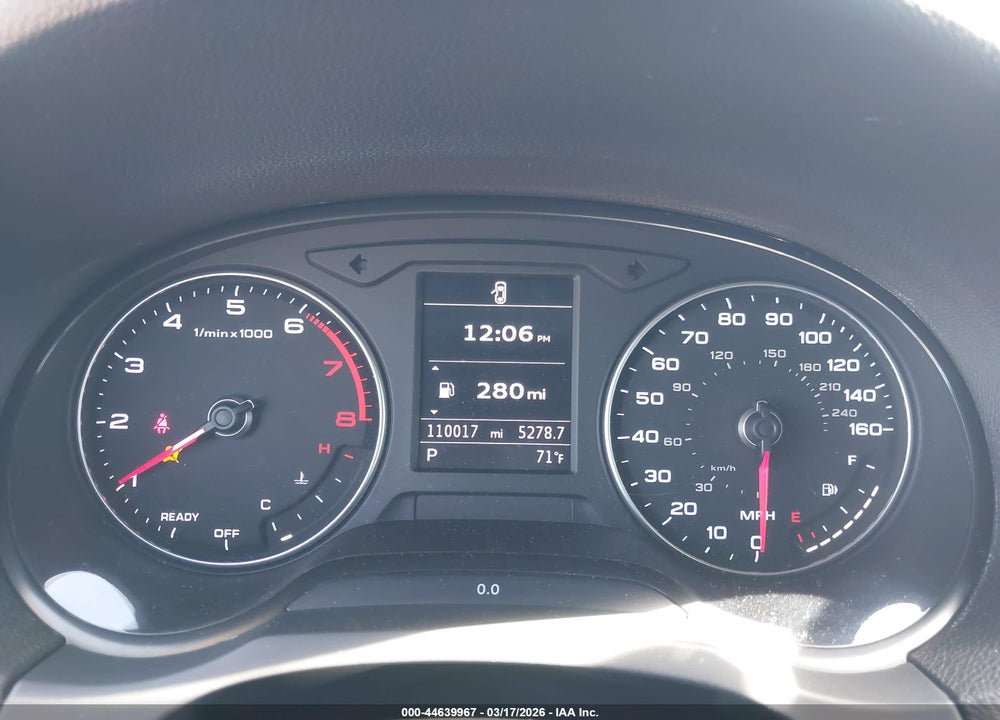 2017 AUDI A3 2.0T PREMIUM VIN: WAUB8GFF6H1063113