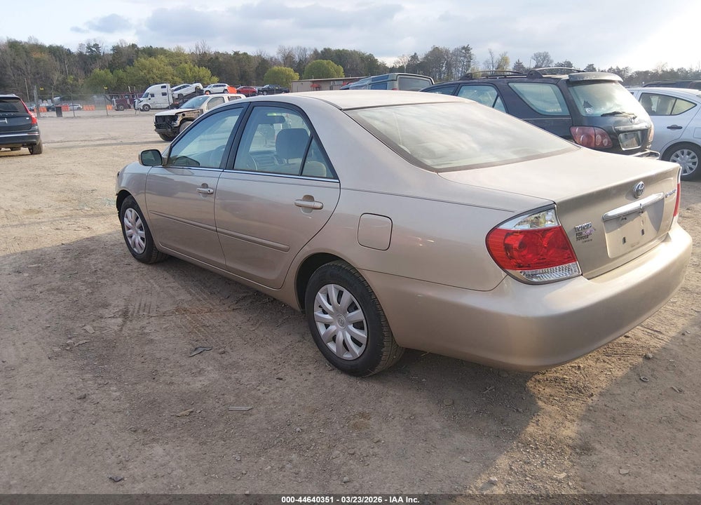2005 TOYOTA CAMRY LE VIN: 4T1BE32K75U943041