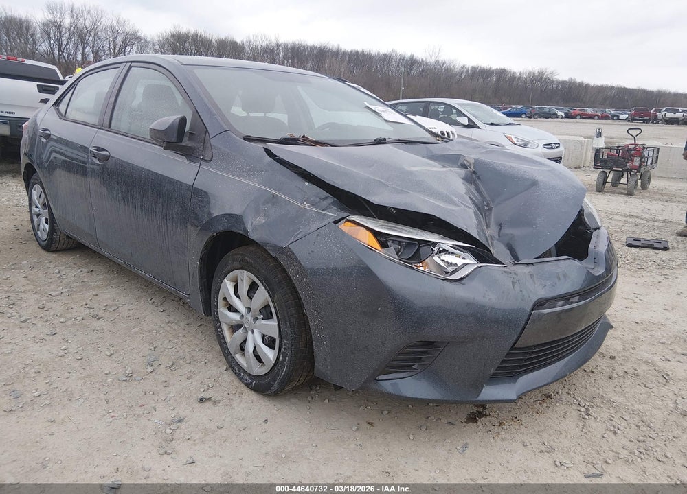 2015 TOYOTA COROLLA LE VIN: 2T1BURHE2FC474676