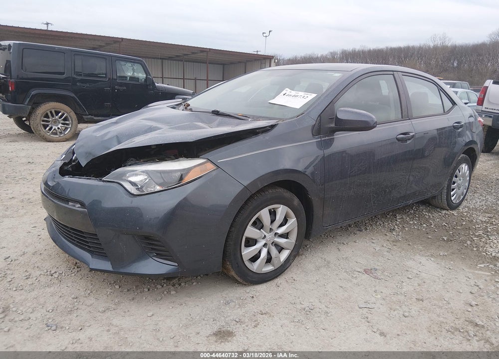 2015 TOYOTA COROLLA LE VIN: 2T1BURHE2FC474676
