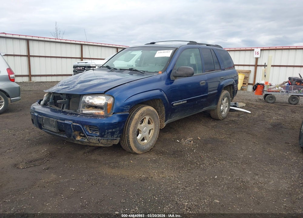 2002 CHEVROLET TRAILBLAZER LS VIN: 1GNDT13SX22276843