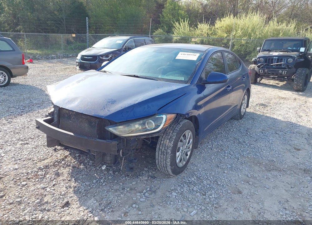 2017 HYUNDAI ELANTRA SE VIN: KMHD74LF0HU406381