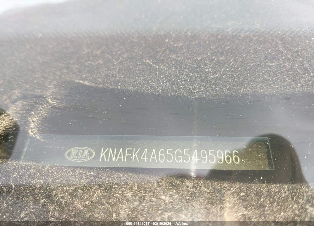 2016 KIA FORTE LX VIN: KNAFK4A65G5495966