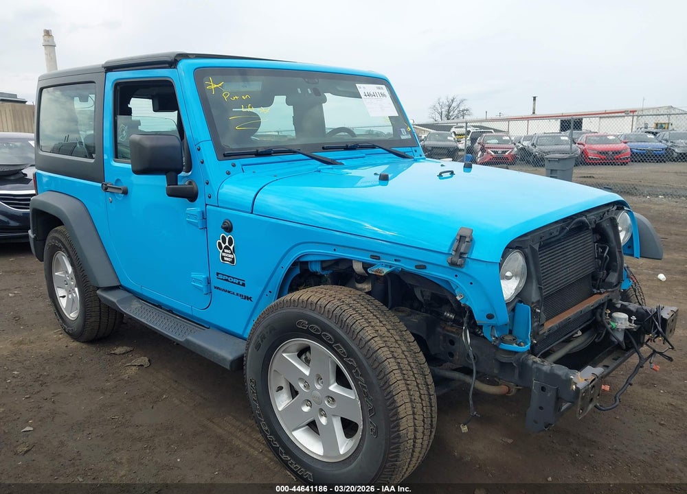 2018 JEEP WRANGLER JK SPORT S 4X4 VIN: 1C4GJWAG3JL836427