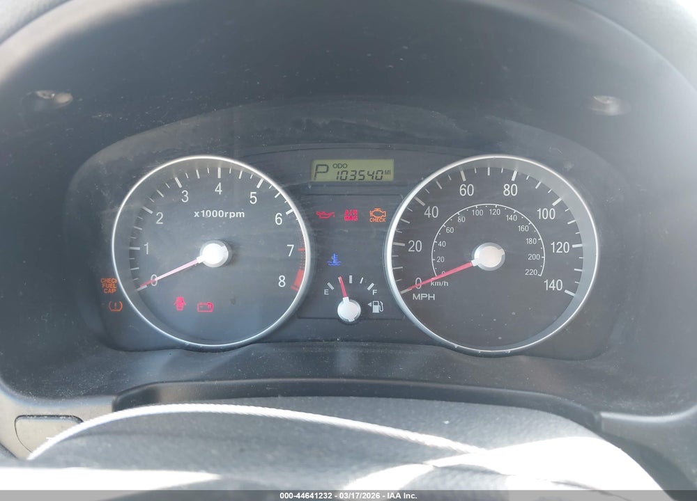 2008 HYUNDAI ACCENT GS VIN: KMHCM36C08U083921