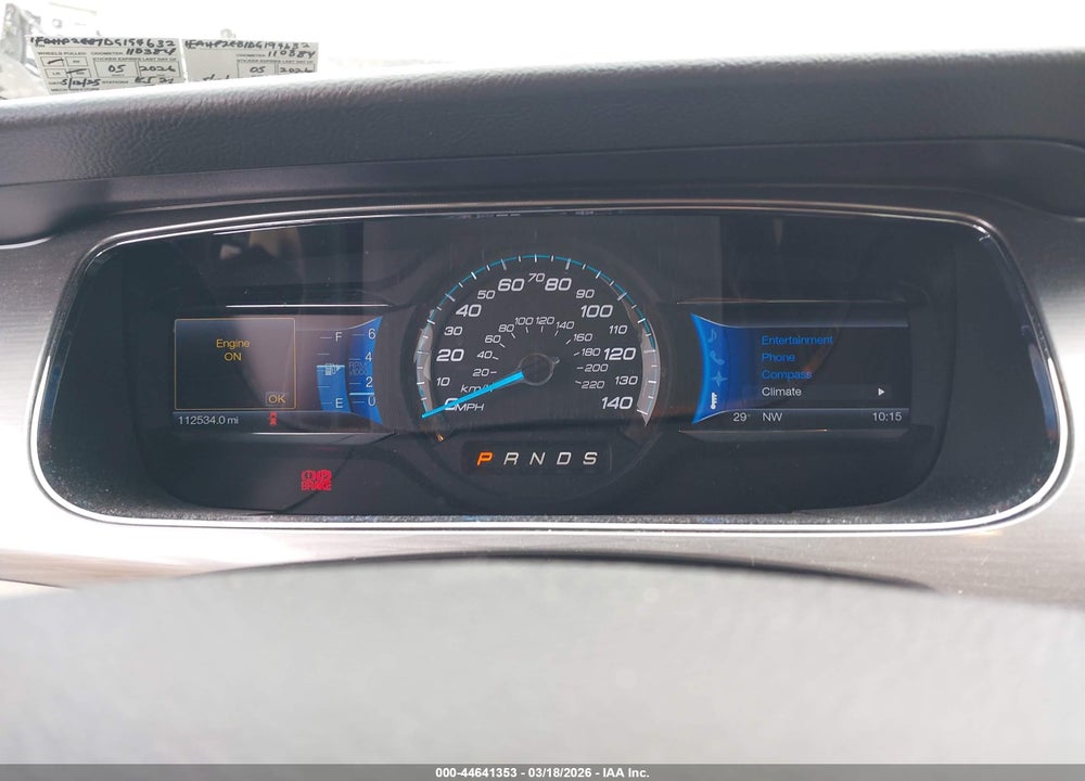 2013 FORD TAURUS SEL VIN: 1FAHP2E81DG194632