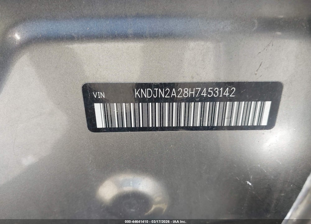 2017 KIA SOUL VIN: KNDJN2A28H7453142