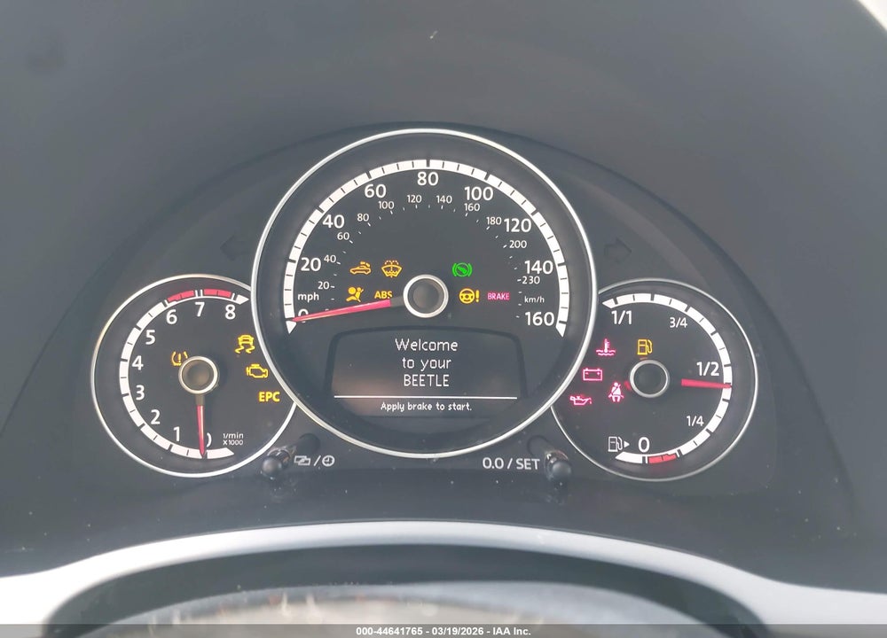2016 VOLKSWAGEN BEETLE 1.8T DENIM VIN: 3VW517AT7GM823856
