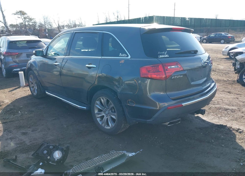 2011 ACURA MDX ADVANCE PACKAGE VIN: 2HNYD2H73BH544313