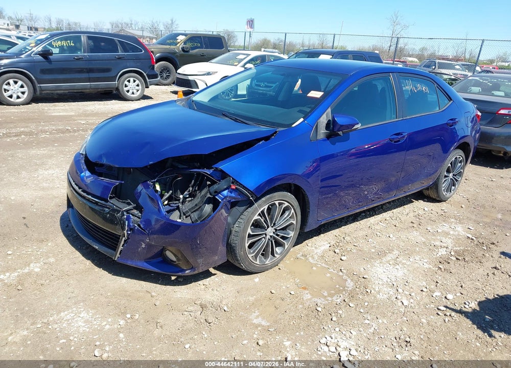2015 TOYOTA COROLLA S PLUS VIN: 2T1BURHEXFC262625