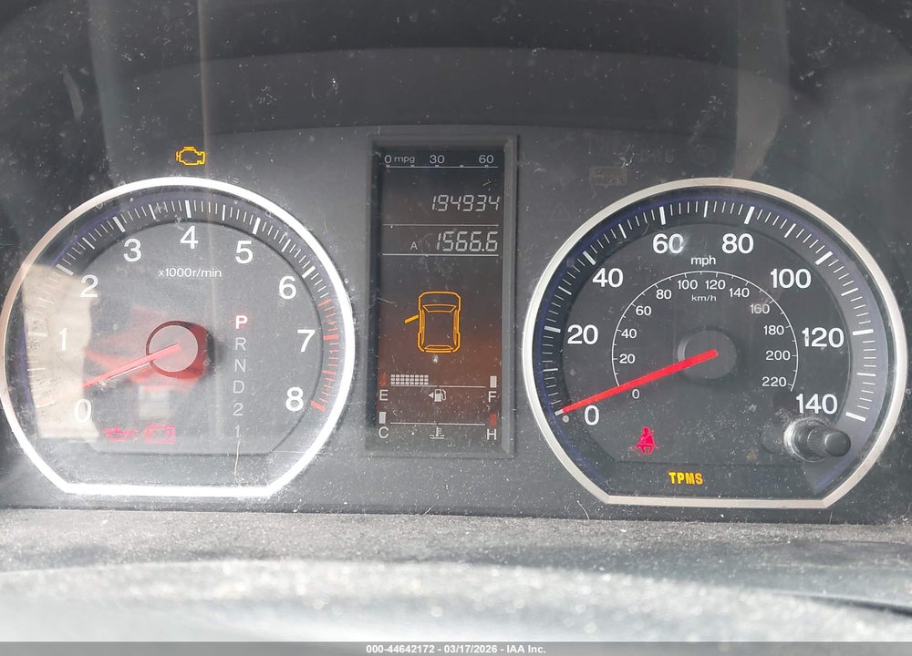 2007 HONDA CR-V LX VIN: 5J6RE48307L016488
