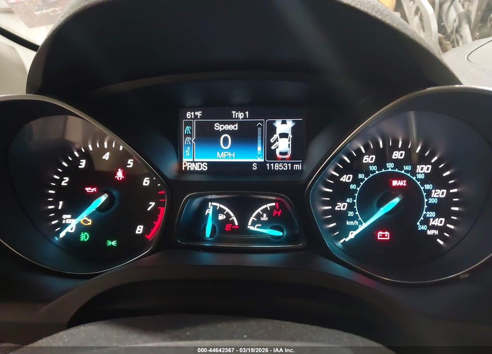 2016 FORD ESCAPE SE VIN: 1FMCU0G71GUA41787
