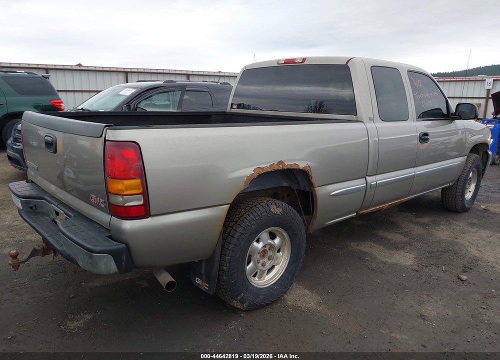 2002 GMC SIERRA 1500 SLE VIN: 1GTEK19T72E299768