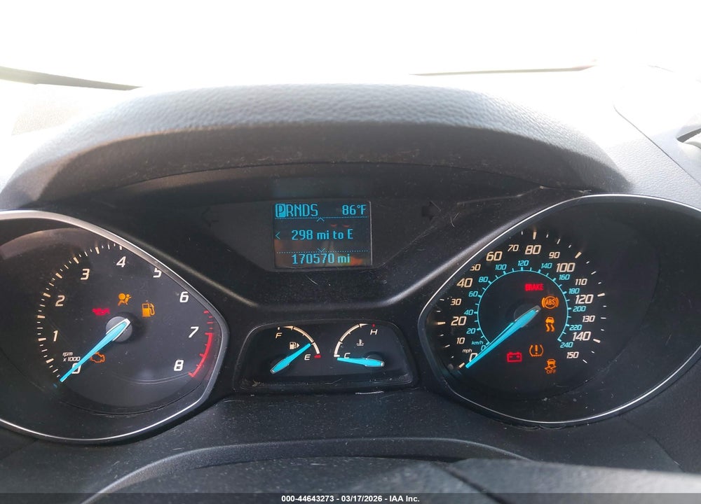 2013 FORD ESCAPE S VIN: 1FMCU0F72DUA86556