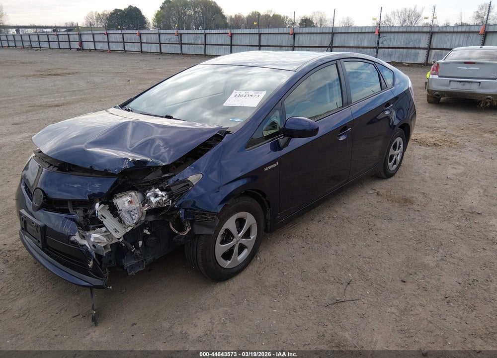2013 TOYOTA PRIUS THREE VIN: JTDKN3DU4D1708857