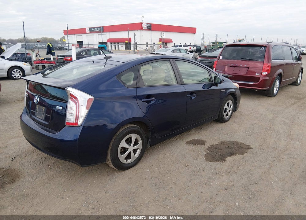 2013 TOYOTA PRIUS THREE VIN: JTDKN3DU4D1708857