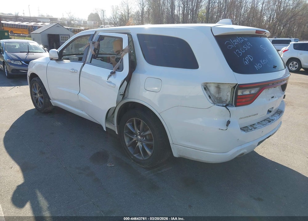 2017 DODGE DURANGO GT RWD VIN: 1C4RDHDG8HC724157