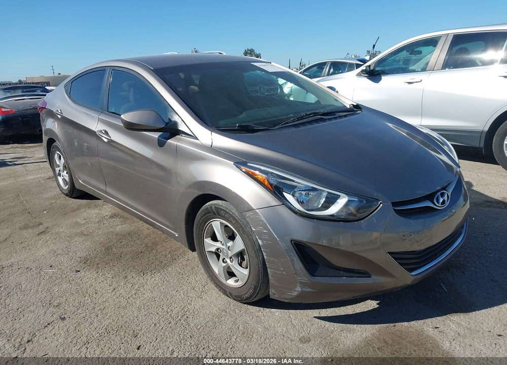 2014 HYUNDAI ELANTRA SE VIN: 5NPDH4AE0EH533634