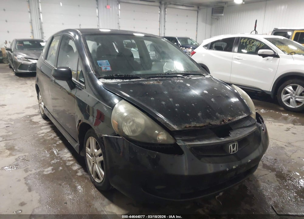 2007 HONDA FIT SPORT VIN: JHMGD38607S054618