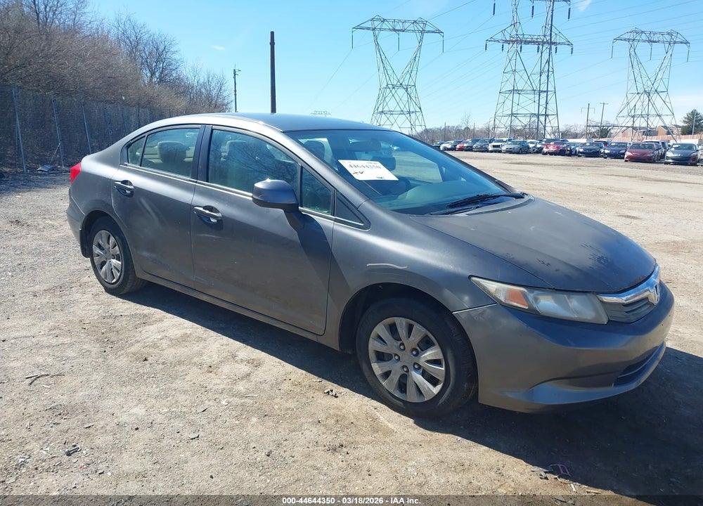 2012 HONDA CIVIC LX VIN: 19XFB2F51CE392159