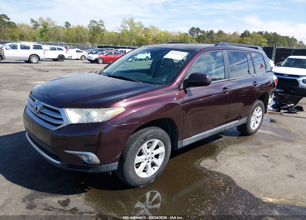 2013 TOYOTA HIGHLANDER BASE PLUS VIN: 5TDZA3EH0DS040831