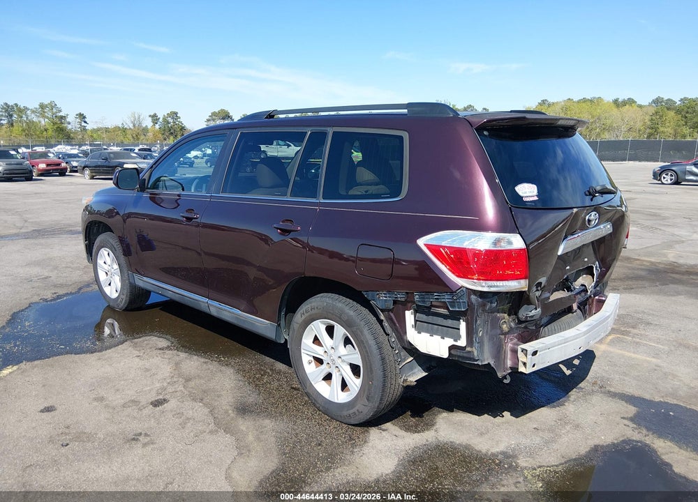 2013 TOYOTA HIGHLANDER BASE PLUS VIN: 5TDZA3EH0DS040831