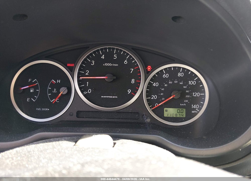2004 SUBARU IMPREZA WRX VIN: JF1GG29624G813923