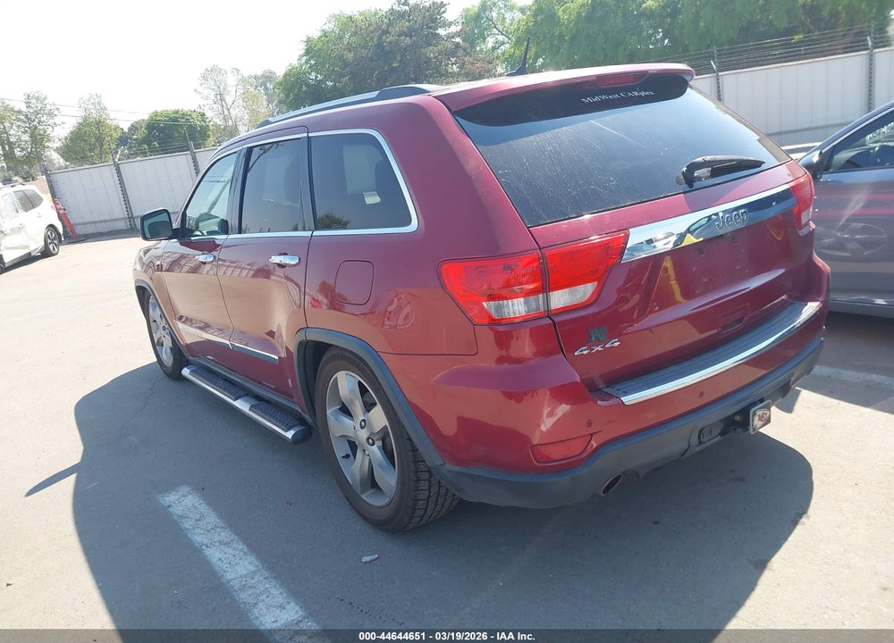 2013 JEEP GRAND CHEROKEE OVERLAND VIN: 1C4RJFCT7DC523307