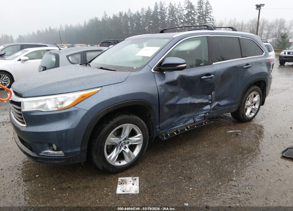 2016 TOYOTA HIGHLANDER LIMITED V6 VIN: 5TDDKRFH9GS335116