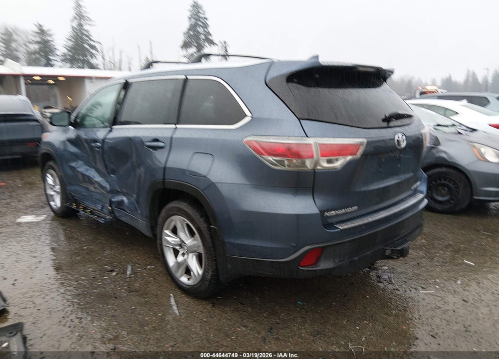 2016 TOYOTA HIGHLANDER LIMITED V6 VIN: 5TDDKRFH9GS335116