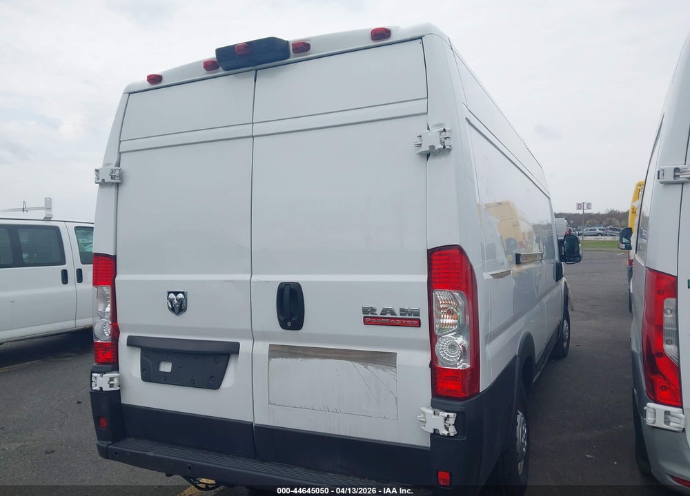 2021 RAM PROMASTER 3500 CARGO VAN HIGH ROOF 159 WB EXT VIN: 3C6FRVJG4ME501440