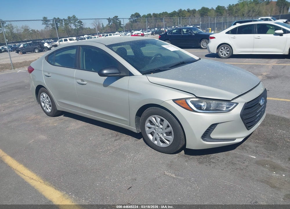 2017 HYUNDAI ELANTRA SE VIN: 5NPD74LF5HH071827